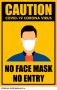 CP0003-NO FACEMASK NO ENTRY-8x12in
